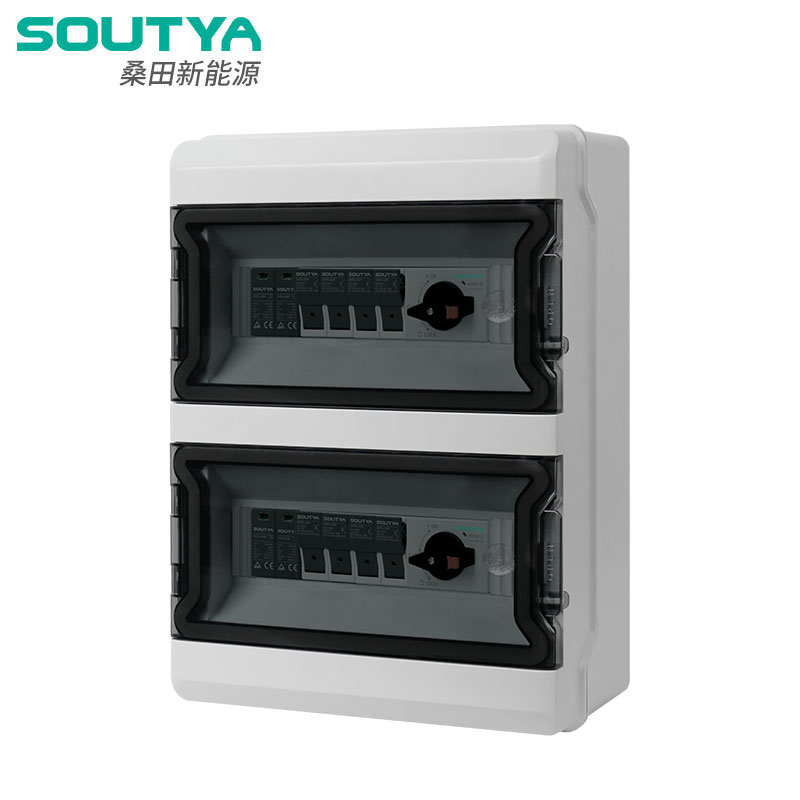 Caja combinadora de 1000 V CC, 4 entradas y 2 salidas, tipo aislador