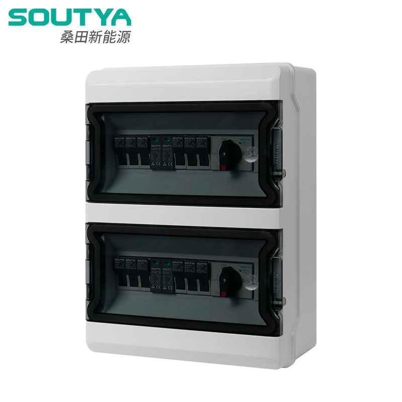 Caja combinadora de 1000 V CC, 6 entradas y 2 salidas, tipo aislador