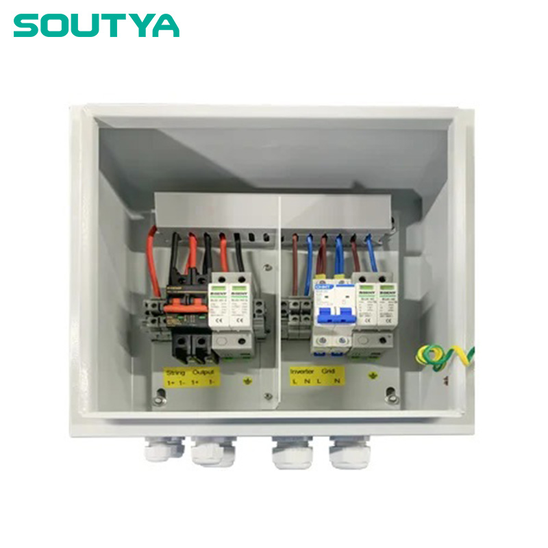 Caja combinadora CC + CA 600V 1000V 1 en 1 caja de inicio